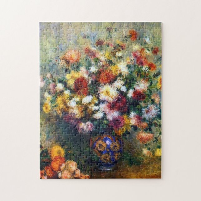 Puzzle Renoir Vase de Chrysanthemums Bella Artes (Vertical)