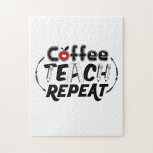 Puzzle Repetición de Teach de arte para profesores