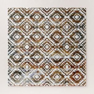 Puzzle Repetición geométrica, fondo texturizado