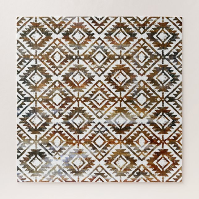 Puzzle Repetición geométrica, fondo texturizado (Vertical)