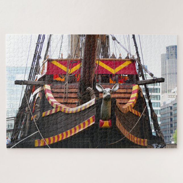 Puzzle Réplica del buque Golden Hind, Londres, Inglaterra (Horizontal)