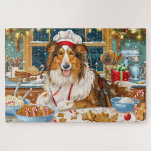 Puzzle Repostería Navideña Collie: Navidades Festivas