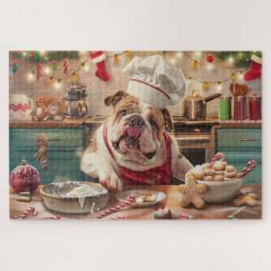 Puzzle Repostería Navideña del Bulldog Inglés: Navidad Fe