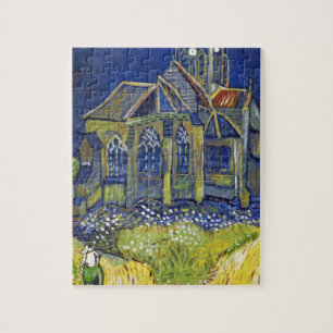 Puzzle Reproducción de arte de Van Gogh, La Iglesia en Au