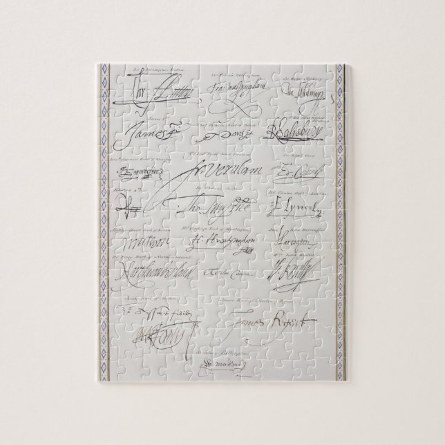 Puzzle Reproducción de las firmas del Tudors y su (Vertical)