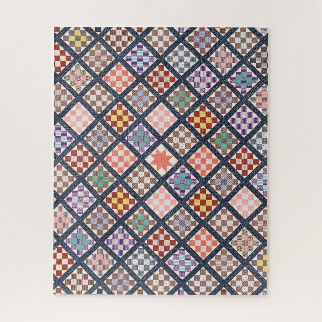 Puzzle Reproducción de un tejido ventilado de 1886 (Vertical)