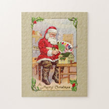 Reproducción Vintage de Santa de Navidad