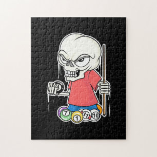 Puzzle Reproductor de Billiards Skull Billiard Player