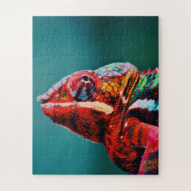 Puzzle Reptile de color de arcoiris (Vertical)