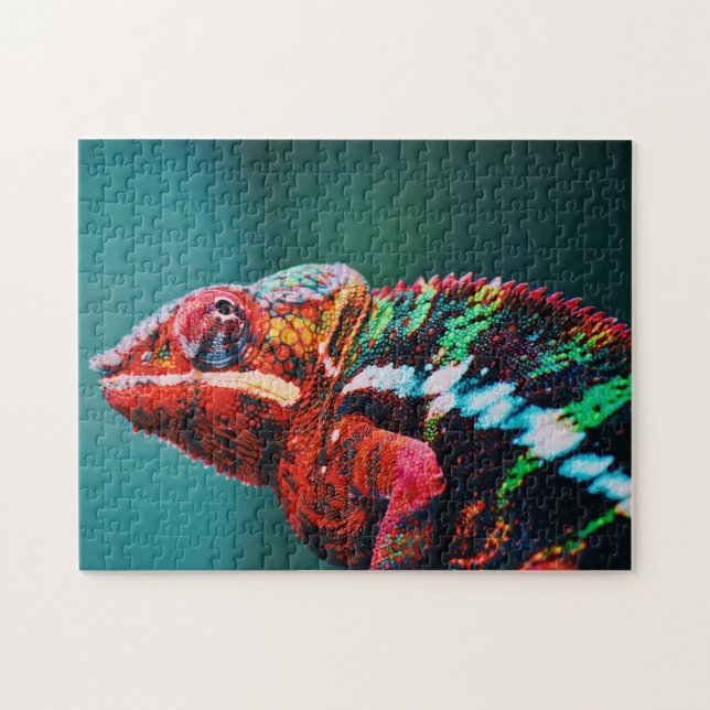 Puzzle Reptile de color de arcoiris (Horizontal)