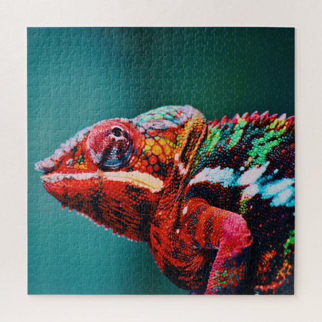 Puzzle Reptile de color de arcoiris (Vertical)