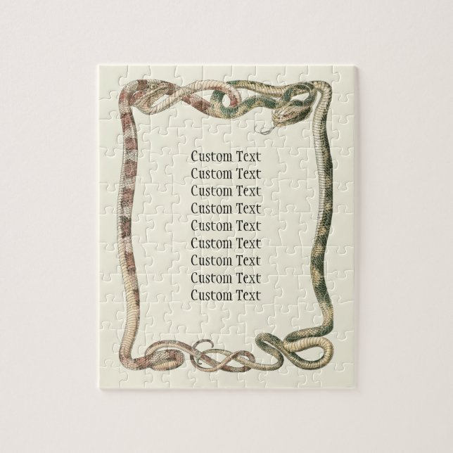 Puzzle Reptiles Antiguos, Borde de Serpientes o Víboras E (Vertical)