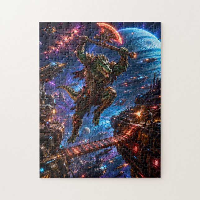 Puzzle Reptilian Space Pirate — Savage Boarding Attack (Vertical)