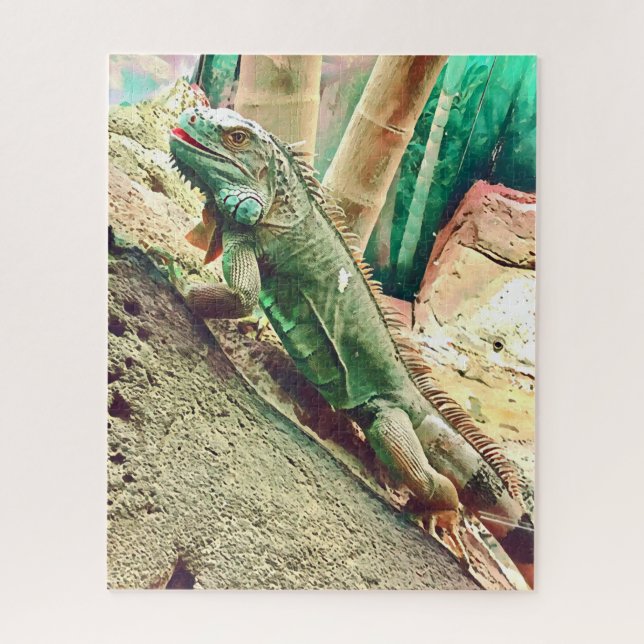 Puzzle Reptis fijian iguana (Vertical)