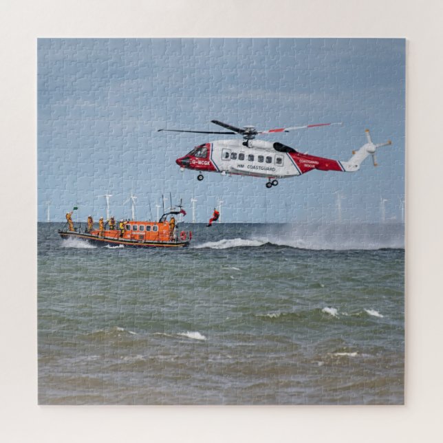 Puzzle Rescate del mar aéreo de Rhyl (Horizontal)
