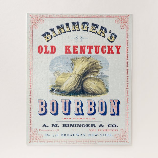 Puzzle Reserva del Viejo Kentucky Bourbon 1849 de Bininge (Vertical)