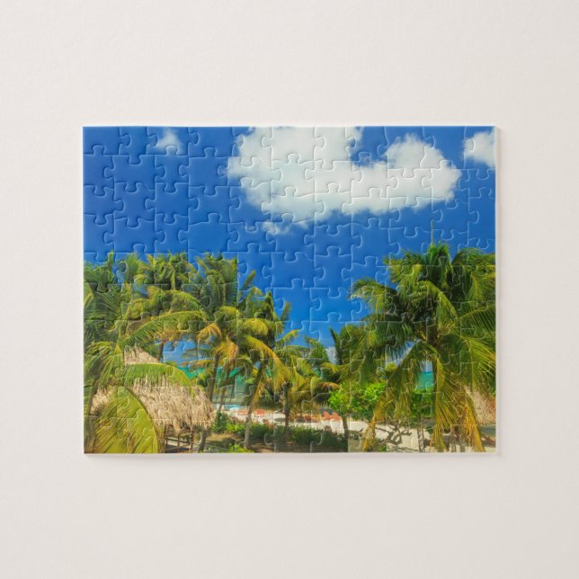 Puzzle Resort de playa tropical, Belice (Horizontal)