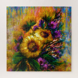 Puzzle "Resplandor de girasol" 24" x 24"