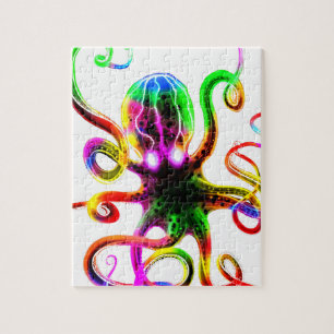 Puzzle Resplandor de Kraken del arco iris
