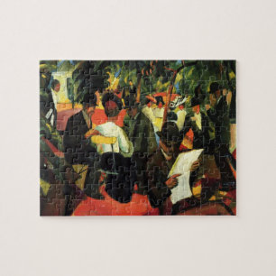Puzzle Restaurante de Jardín de August Macke, Arte Antigu