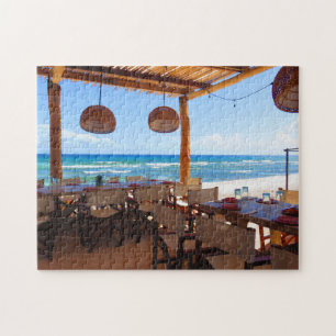 Puzzle Restaurante de la playa en maya de Riviera -