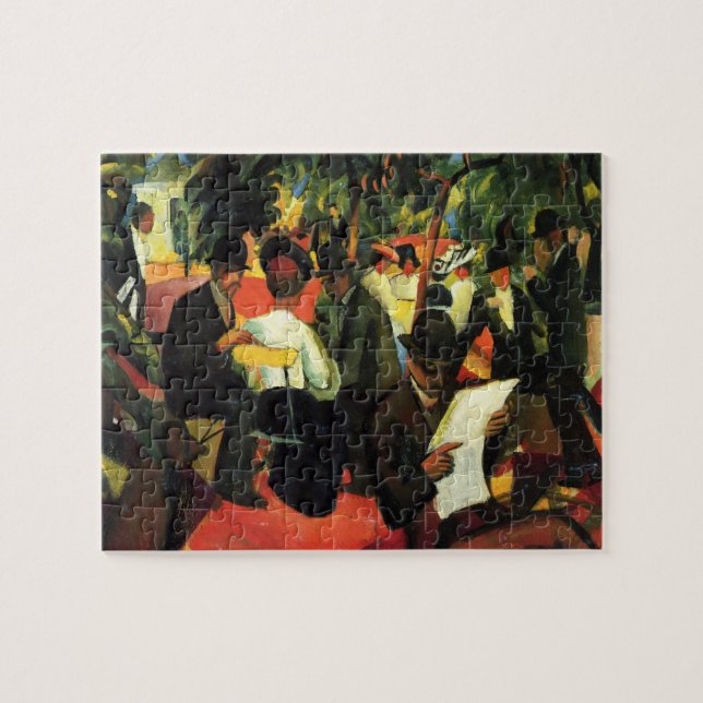 Puzzle Restaurante Garden by August Macke, Arte de época (Horizontal)