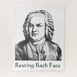 Puzzle Resting Bach Face Classical Music Composer