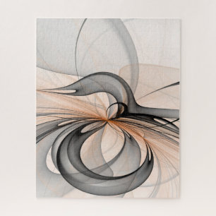 Puzzle Resumen Antracita Grey Siena Arte Fractal Moderno