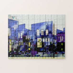 Puzzle Resumen Arquitectura City Scape Blues