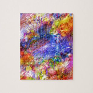 Puzzle Resumen Art Watercolor Splash Design
