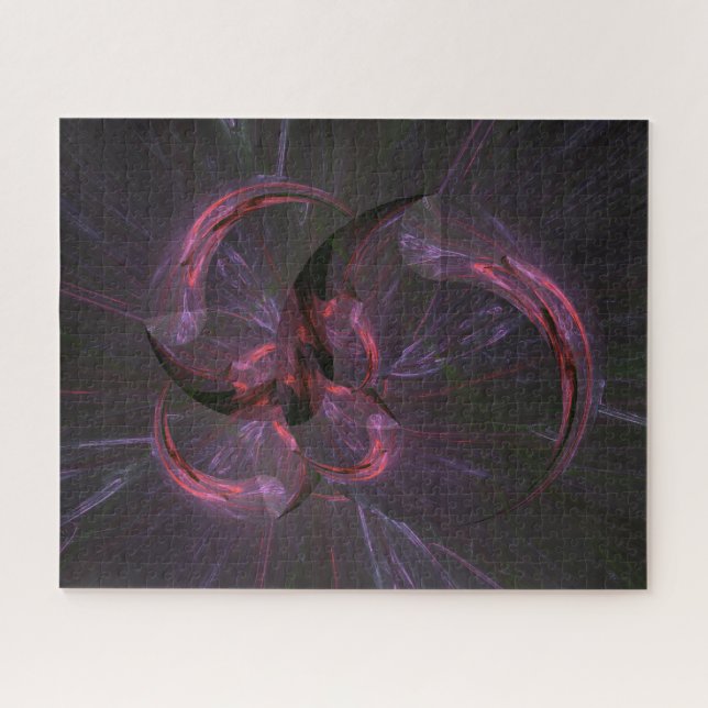 Puzzle Resumen Arte fractal gótico oscuro (Horizontal)