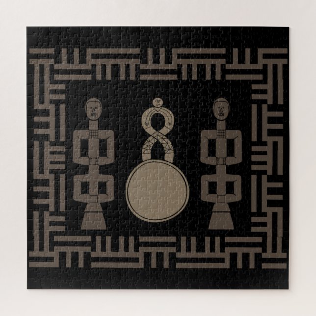 Puzzle Resumen arte tribal africano (Vertical)