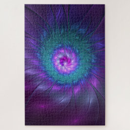 Puzzle Resumen Belleza floral Flor de arte fractal colori