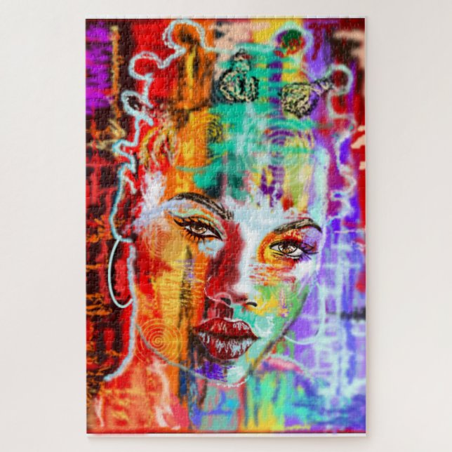 Puzzle Resumen Bonito Lady Art (Vertical)