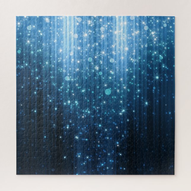 Puzzle Resumen brillante: Arte De Fondo Iluminado. (Vertical)