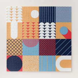 Puzzle Resumen de arte cuadrado: diseño geométrico.