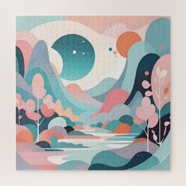 Puzzle Resumen de arte paisajístico (Vertical)