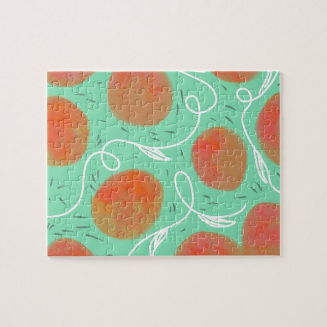 Puzzle Resumen de color de agua y mango (Horizontal)