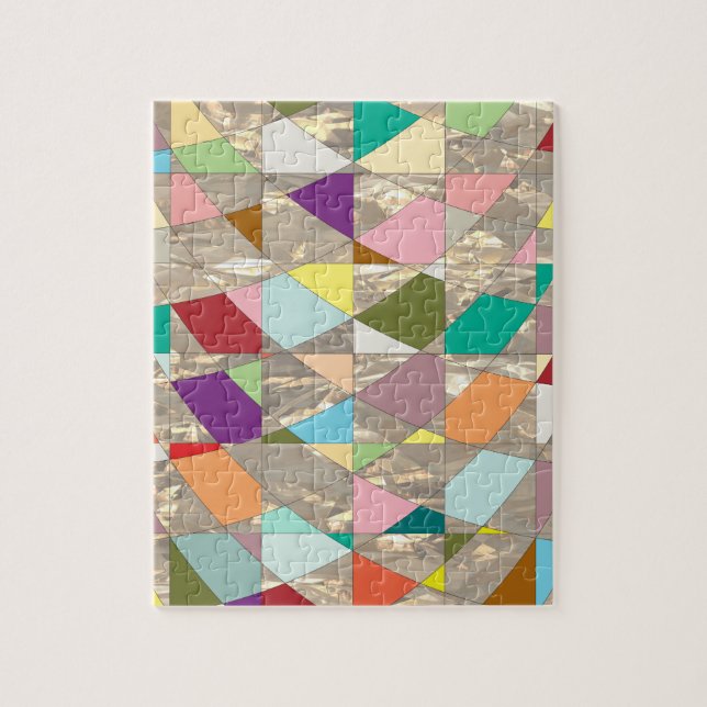 Puzzle Resumen de colores dorados (Vertical)