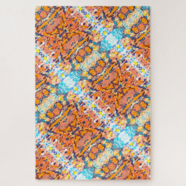 Puzzle Resumen de diversión familiar pintado con mosaico 