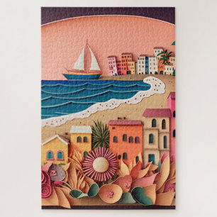 Puzzle Resumen de la ciudad de la playa