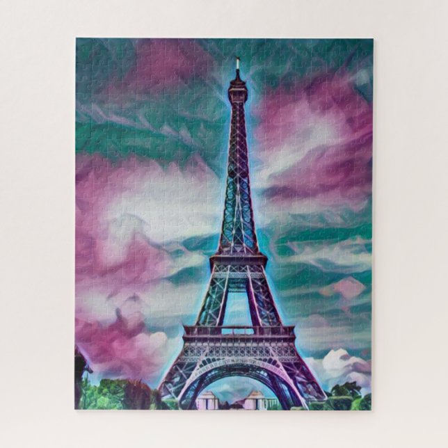 Puzzle Resumen de la Torre Eiffel   (Vertical)