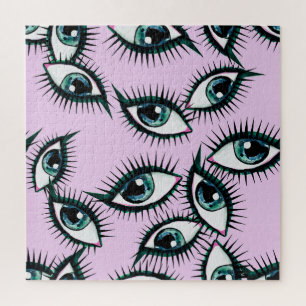 Puzzle Resumen de los ojos de montaña Diseño icónico
