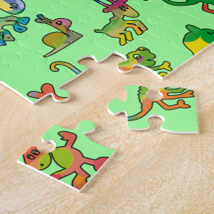 Puzzle Resumen de mosaicos de patrones de animales