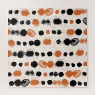 Puzzle Resumen de puntos de Polka: Geometría de acuarela.