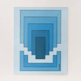 Puzzle Resumen de Rectángulo en Azul