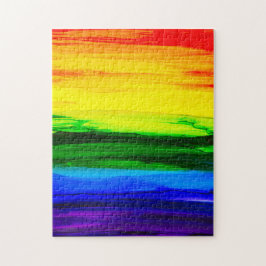Puzzle Resumen de tinta de alcohol arcoiris