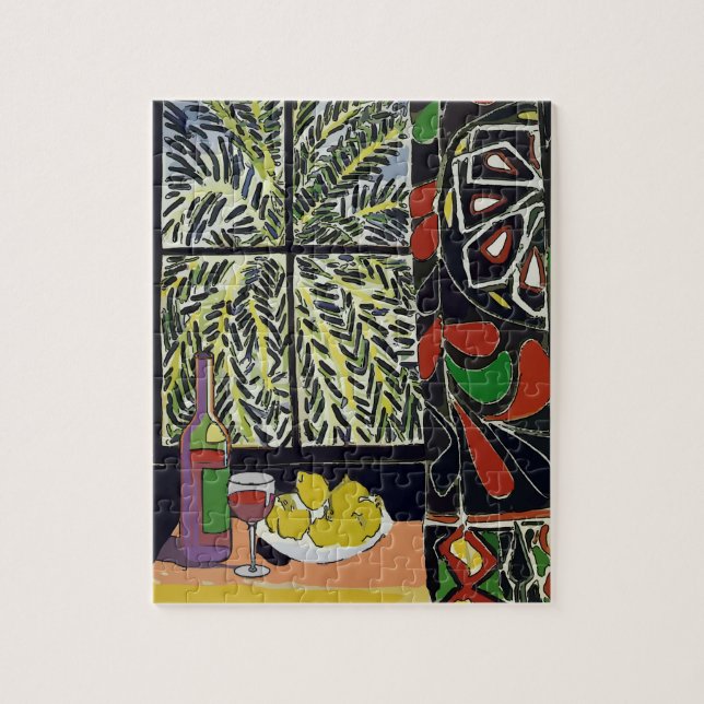 Puzzle Resumen de ventana con vino (Vertical)