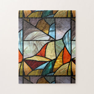 Puzzle Resumen de vidrio multicolor