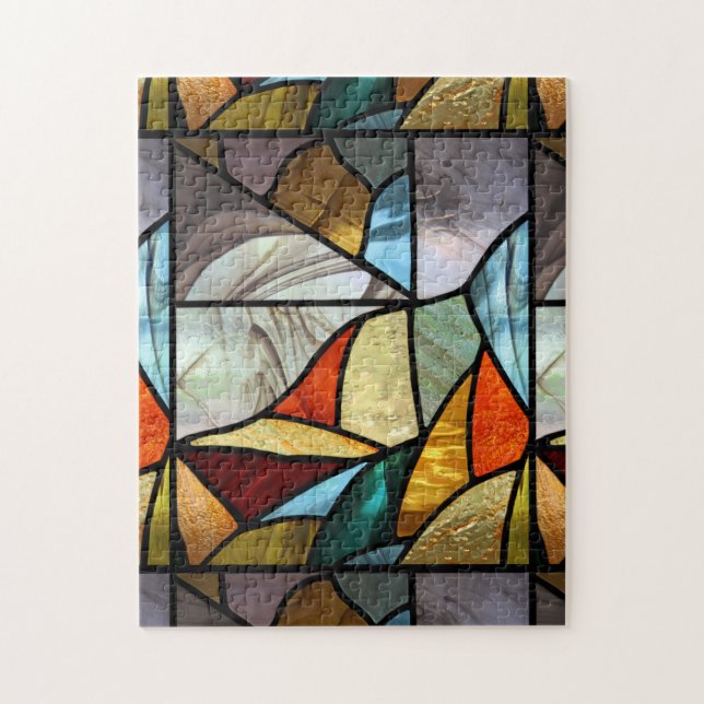 Puzzle Resumen de vidrio multicolor (Vertical)